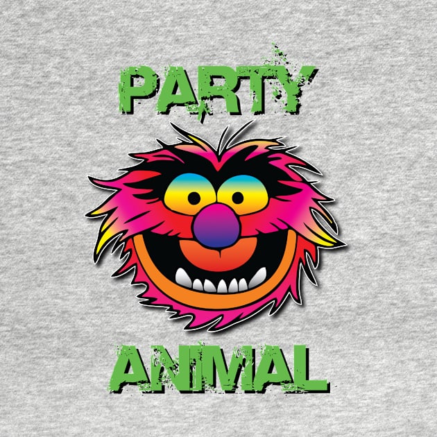 Party Animal Muppet - Green by Hunter